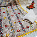 Design-15 Phulkari Enchanting Mirror Dupatta Ensemble