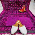 Design-2 Purple Chikankari Sequins Kurti with Handwork Embroidery Latest Online