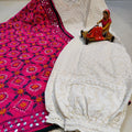 Design 3 - Chikankari Sequins Delight - Kurti, Afghani Salwar & Georgette Dupatta Set