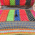 Design-5 Multicolor Pure Chiffon Pakistani Dupatta with Exclusive Handwork Embroidery