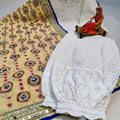 Design 7 - Chikankari Sequins Delight - Kurti, Afghani Salwar & Georgette Dupatta Set
