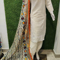 Design 8  - Exquisite Chikankari Kurti Set with Pom Pom Dupatta and Afghani Salwar