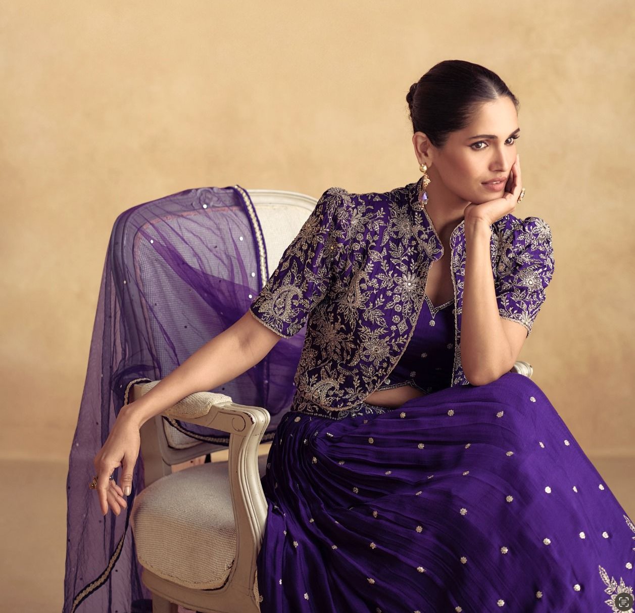 Regalia Purple Designer Lehenga Choli with Jacket