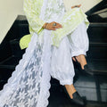 Elegant Green Lucknowi Chikankari Patiala Suit with Sequin Accents