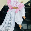 Elegant Pink Lucknowi Chikankari Patiala Suit with Sequin Accents