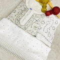 Elegant White Luminous Luxe Lucknawi Chikankari 3 Pc Ensemble