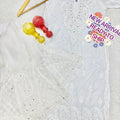 Ethereal White Lucknowi Chikankari Kurti with Georgette Kalidar Mukesh Work Sharara