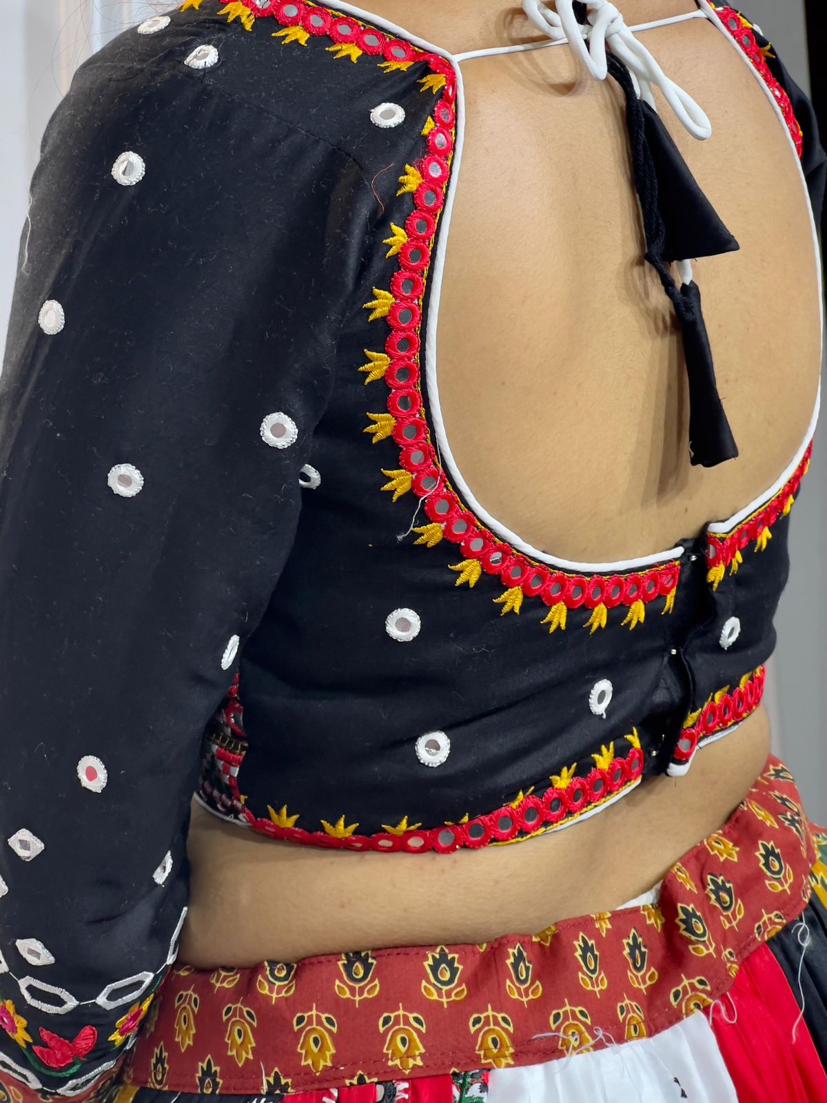 White Premium Navratri Chaniya Choli for Garba and Dandiya