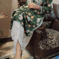 Green Blissful Elegance Lucknowi Chikankari Kurta and Dhoti Set