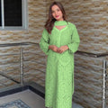 Green Chikankari Hakuba Designer Ready-to-Wear Suits (Premium)