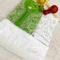 Green Color Luminous Luxe Lucknawi Chikankari 3 Pc Ensemble