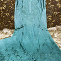 Green Elegant Euphoria: Luxe Lucknowi Chikankari Modal Palazzo Set
