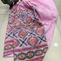 Light Pink Beautiful Embroidered Phulkari Kantha Salwar
