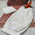 Maroon Chikankari Ensemble: Chikan Kurti, Lucknawi Afghani Salwar, and Sequined Duppata Set