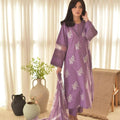 Mauve Designer Roman Silk Pakistani Style Salwar Suit