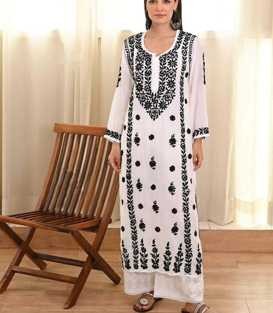 Monochrome Elegance Modal Kurta Collection LIMITED STOCK - Inayakhan Shop 