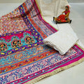 Multicolor Pink hues Chikankari Elegance - Pakistani Dupatta & Kurti Palazzo Set