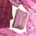 Ombre Pink Georgette Chikankari Suit with Beautiful Handwork Embroidery Latest Online