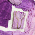 Ombre Purple Georgette Chikankari Suit with Beautiful Handwork Embroidery Latest Online
