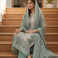 Premium Kashmiri Work Pashmina Silk Suits in 2 Colors (New)