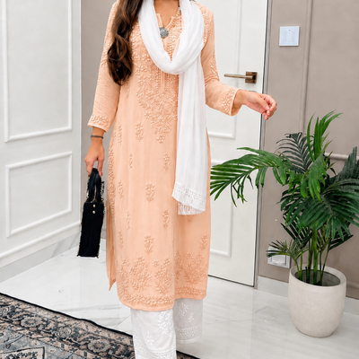 Plus Size Chikankari