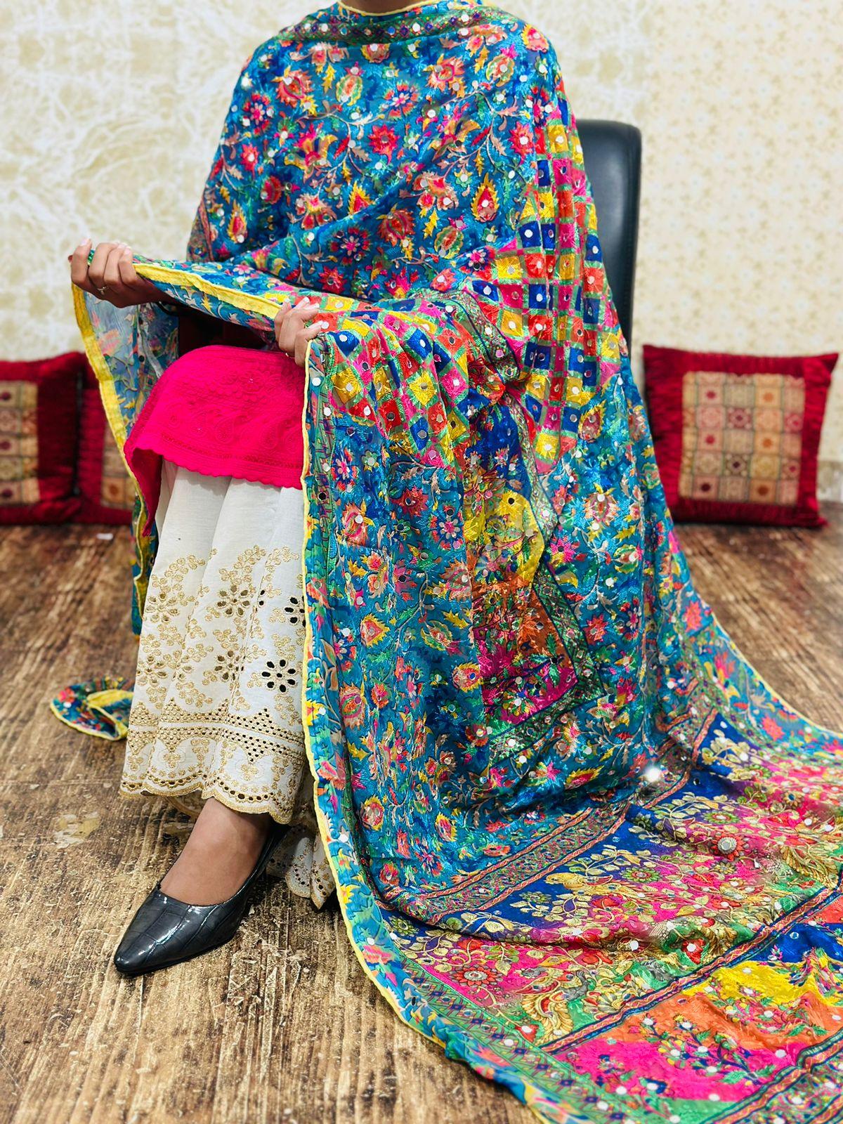 Pink 3 Pakistani Fusion Chikankari Suit with Embroidered Dupatta - Inayakhan Shop 