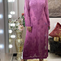 Pink Breezy Bliss Dyed Viscose Long Kurti