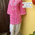 Pink Chic Chikankari Tulip Trio Combo