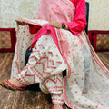 Pink Chikan Embroidered Kurti with Sequins and Cutwork Embroidery