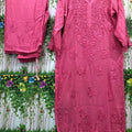 Pink Color Vivid Elegance Modal Kurti and Palazzo Set
