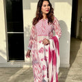 Pink Ethereal Chikankari Georgette Ensemble