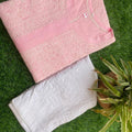 Pink Exclusive Cotton Voile Chikankari Handwork Kurti with Pants