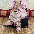 Pink Handwork Co-Ord Set with Kantha Kurti and Salwar