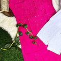 Pink Rayon Quraishiya Button Kurta with Stunning Mukesh Embellishments