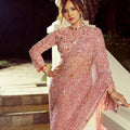 Pink Sequins Ready-to-Wear Saree