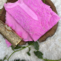 Pink Viscose Chikankari Kurti with 3-D Thread Handwork Embroidery Latest Online