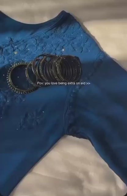 Dark Brown Premium Rayon Chikankari Kurta Palazzo Dupatta Set | Hand Embroidered with Mukesh Work