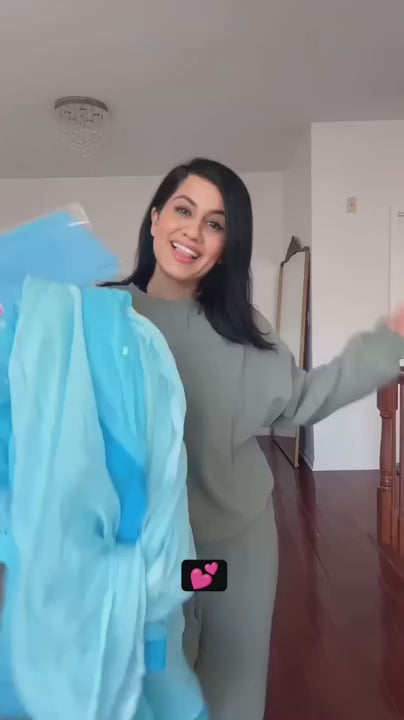 Set of 2 Combo Price Chikankari Elegance Ombré Mirror Jaal Set (Aqua Blue / Bottle Green)