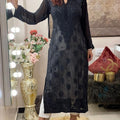 Pure Black Breezy Bliss Dyed Viscose Long Kurti