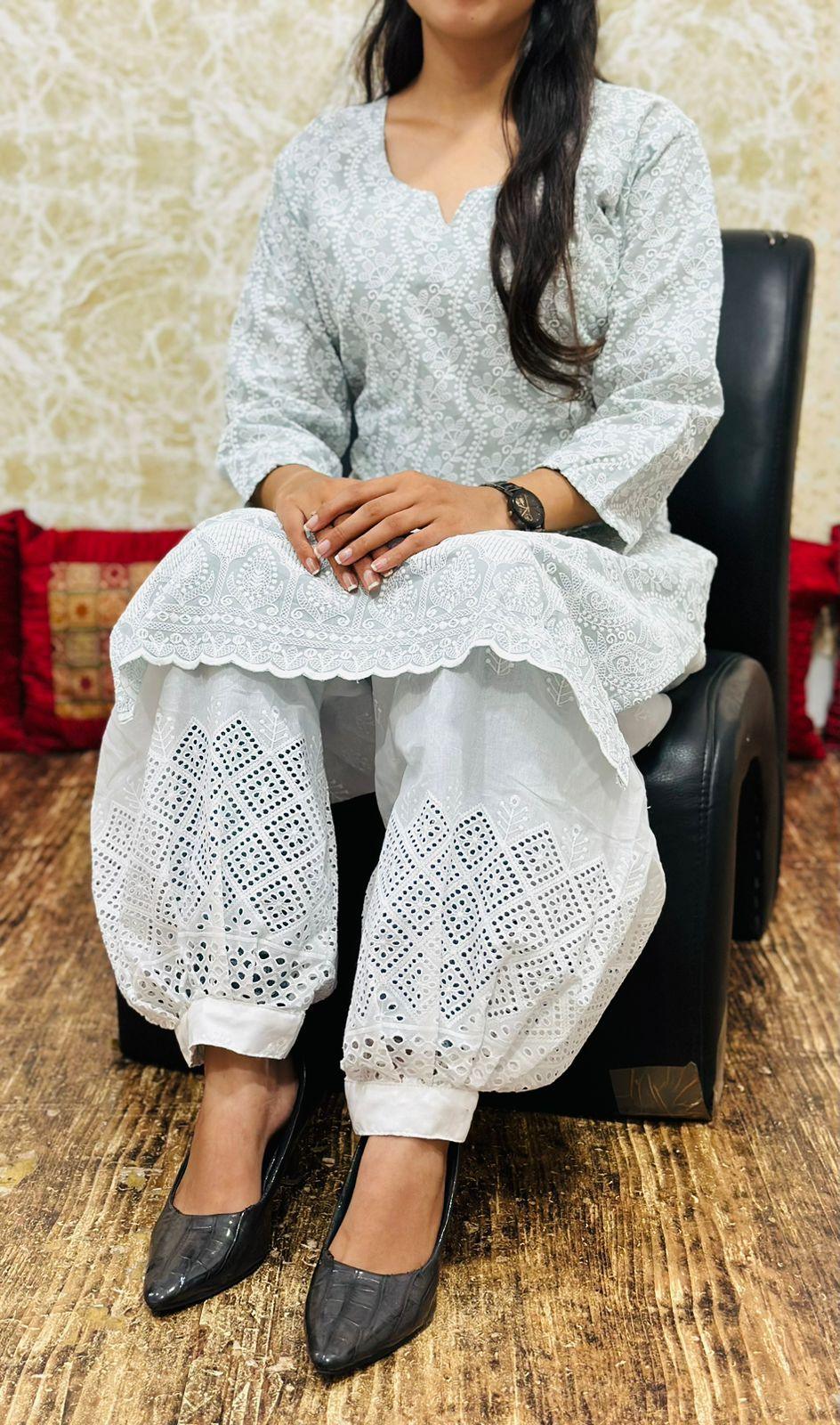 Pure White Cotton Afghani Salwar Suit: Timeless Elegance and Cultural Sophistication - Inayakhan Shop 