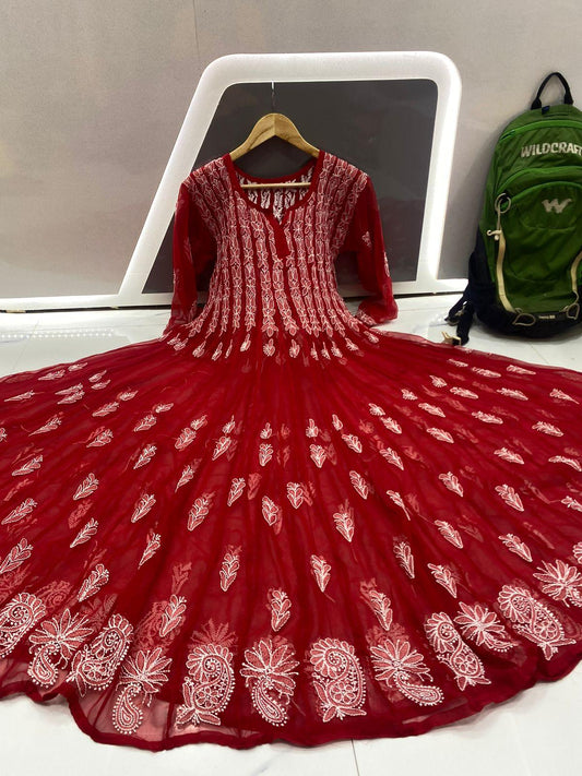 Chikankari Anarkali 