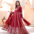 Vibrant Red Georgette Anarkali Suit | Ready to Wear