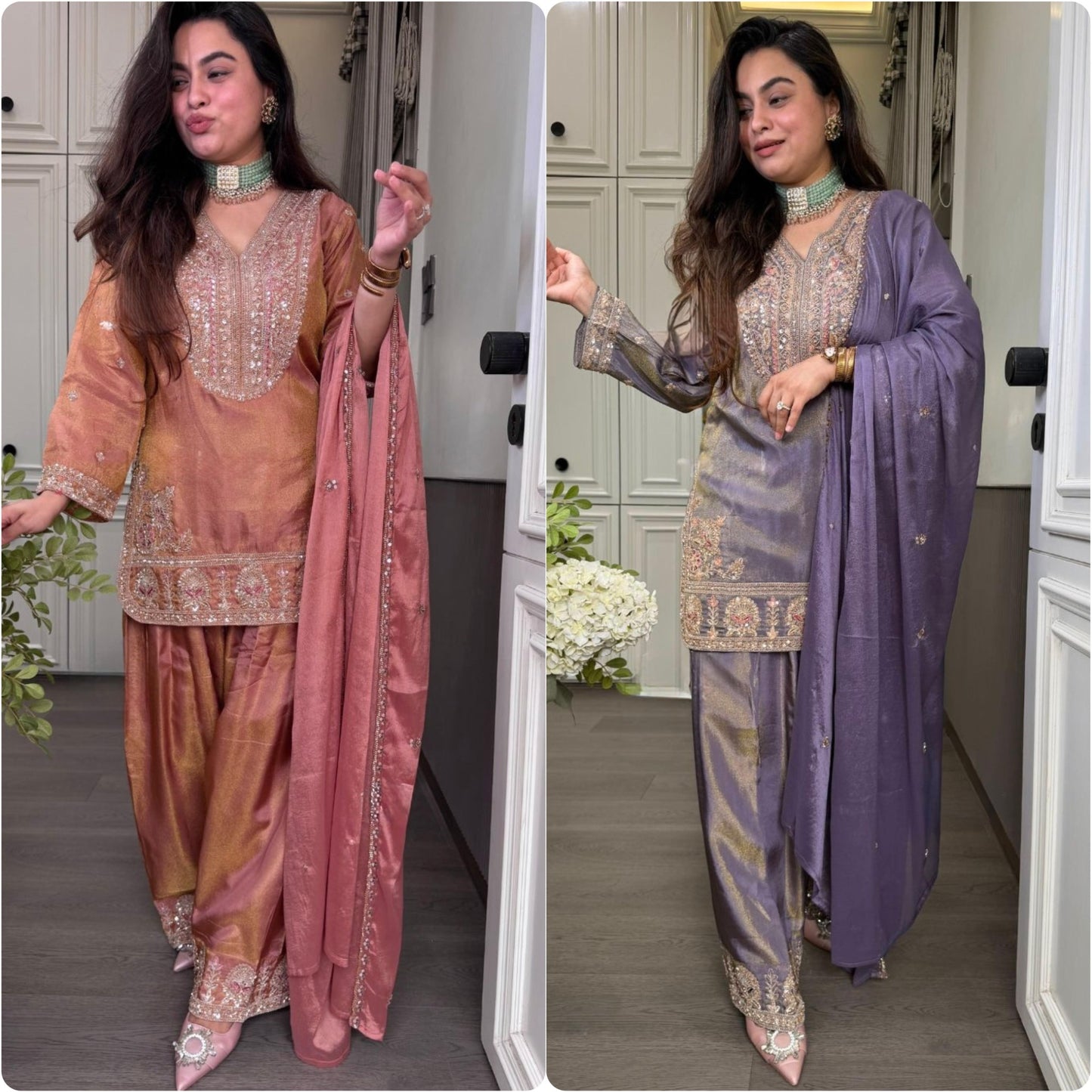 Ronald Silk designer suit color options