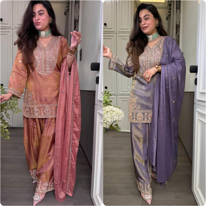 Ronald Silk designer suit color options