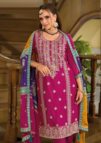 Pink Premium Pakistani Salwar Kameez Suits with Dupatta