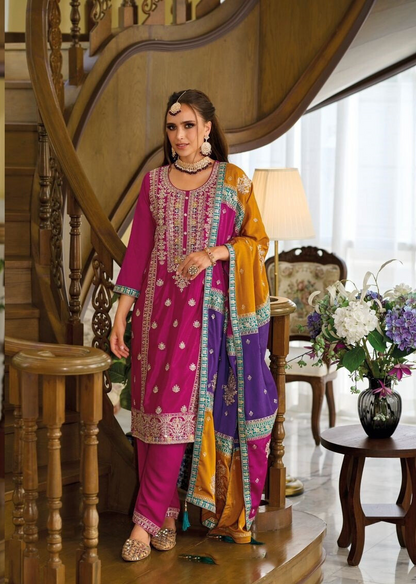 Pink Premium Pakistani Salwar Kameez Suits with Dupatta