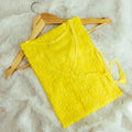 Sunny Delight: Yellow Kota Doria Cotton Chikankari Kurti