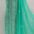Teal Green Classic Enchanting Chikankari Symphony Suits