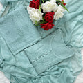Pastel Green Chikankari Dobby Cotton Palazzo Set