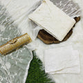 White 3 Pc Lucknow Chikankari Handwork Kurti, Pant, and Dupatta Set